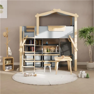 Bunk Bed Bil Taraġ Għat-Tfal